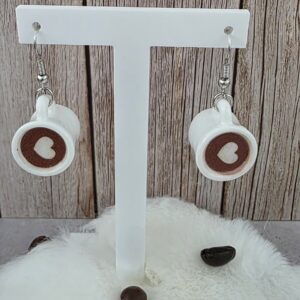 Heart Latte Oorbellen